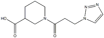 1-[3-(1H-1,2,3-triazol-1-yl)propanoyl]piperidine-3-carboxylic acid 结构式