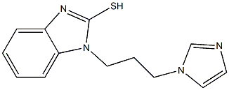 1-[3-(1H-imidazol-1-yl)propyl]-1H-1,3-benzodiazole-2-thiol 结构式