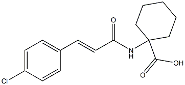 1-[3-(4-chlorophenyl)prop-2-enamido]cyclohexane-1-carboxylic acid 结构式