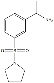 1-[3-(pyrrolidine-1-sulfonyl)phenyl]ethan-1-amine 结构式