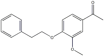 1-[3-methoxy-4-(2-phenylethoxy)phenyl]ethan-1-one 结构式