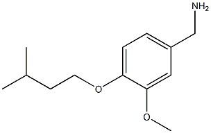 1-[3-methoxy-4-(3-methylbutoxy)phenyl]methanamine 结构式