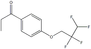 1-[4-(2,2,3,3-tetrafluoropropoxy)phenyl]propan-1-one 结构式