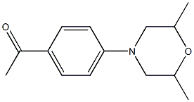 1-[4-(2,6-dimethylmorpholin-4-yl)phenyl]ethan-1-one 结构式