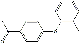 1-[4-(2,6-dimethylphenoxy)phenyl]ethan-1-one 结构式