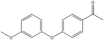 1-[4-(3-methoxyphenoxy)phenyl]ethan-1-one 结构式