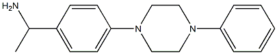 1-[4-(4-phenylpiperazin-1-yl)phenyl]ethan-1-amine 结构式