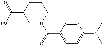 1-[4-(dimethylamino)benzoyl]piperidine-3-carboxylic acid 结构式