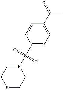 1-[4-(thiomorpholine-4-sulfonyl)phenyl]ethan-1-one 结构式