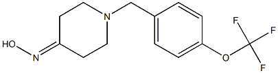 1-[4-(trifluoromethoxy)benzyl]piperidin-4-one oxime 结构式