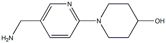 1-[5-(aminomethyl)pyridin-2-yl]piperidin-4-ol 结构式