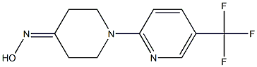 1-[5-(trifluoromethyl)pyridin-2-yl]piperidin-4-one oxime 结构式