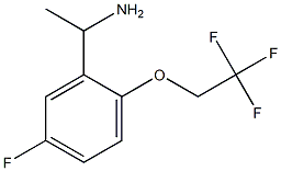 1-[5-fluoro-2-(2,2,2-trifluoroethoxy)phenyl]ethan-1-amine 结构式