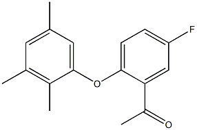 1-[5-fluoro-2-(2,3,5-trimethylphenoxy)phenyl]ethan-1-one 结构式