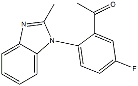 1-[5-fluoro-2-(2-methyl-1H-1,3-benzodiazol-1-yl)phenyl]ethan-1-one 结构式