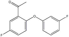 1-[5-fluoro-2-(3-fluorophenoxy)phenyl]ethan-1-one 结构式