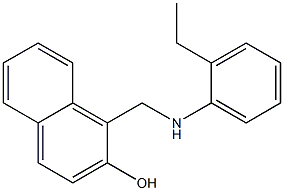 1-{[(2-ethylphenyl)amino]methyl}naphthalen-2-ol 结构式