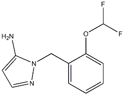 1-{[2-(difluoromethoxy)phenyl]methyl}-1H-pyrazol-5-amine 结构式