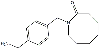 1-{[4-(aminomethyl)phenyl]methyl}azocan-2-one 结构式