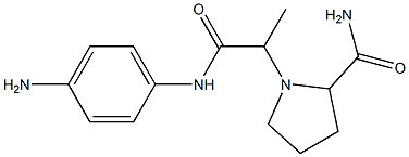 1-{1-[(4-aminophenyl)carbamoyl]ethyl}pyrrolidine-2-carboxamide 结构式