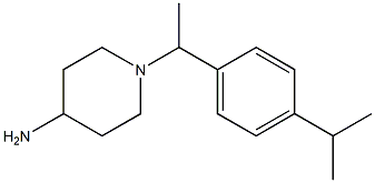 1-{1-[4-(propan-2-yl)phenyl]ethyl}piperidin-4-amine 结构式