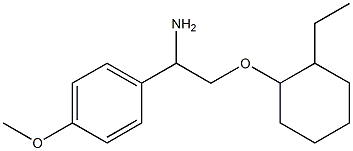 1-{1-amino-2-[(2-ethylcyclohexyl)oxy]ethyl}-4-methoxybenzene 结构式