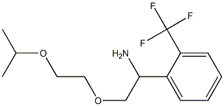 1-{1-amino-2-[2-(propan-2-yloxy)ethoxy]ethyl}-2-(trifluoromethyl)benzene 结构式