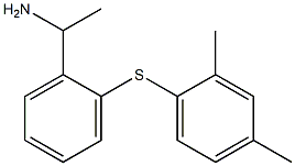 1-{2-[(2,4-dimethylphenyl)sulfanyl]phenyl}ethan-1-amine 结构式