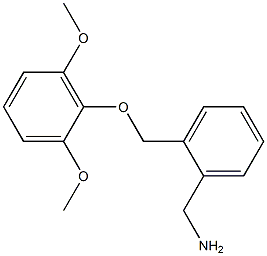 1-{2-[(2,6-dimethoxyphenoxy)methyl]phenyl}methanamine 结构式