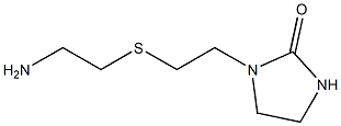 1-{2-[(2-aminoethyl)sulfanyl]ethyl}imidazolidin-2-one 结构式