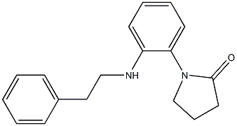 1-{2-[(2-phenylethyl)amino]phenyl}pyrrolidin-2-one 结构式
