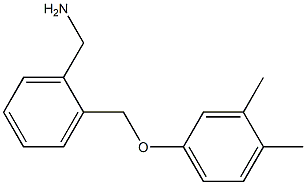 1-{2-[(3,4-dimethylphenoxy)methyl]phenyl}methanamine 结构式