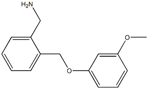 1-{2-[(3-methoxyphenoxy)methyl]phenyl}methanamine 结构式