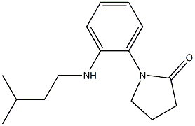 1-{2-[(3-methylbutyl)amino]phenyl}pyrrolidin-2-one 结构式