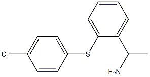 1-{2-[(4-chlorophenyl)sulfanyl]phenyl}ethan-1-amine 结构式