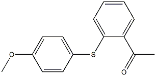 1-{2-[(4-methoxyphenyl)sulfanyl]phenyl}ethan-1-one 结构式