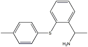 1-{2-[(4-methylphenyl)sulfanyl]phenyl}ethan-1-amine 结构式