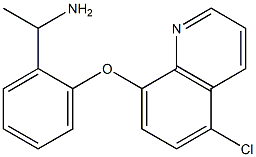 1-{2-[(5-chloroquinolin-8-yl)oxy]phenyl}ethan-1-amine 结构式