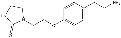 1-{2-[4-(2-aminoethyl)phenoxy]ethyl}imidazolidin-2-one 结构式