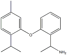 1-{2-[5-methyl-2-(propan-2-yl)phenoxy]phenyl}ethan-1-amine 结构式