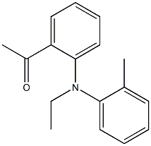 1-{2-[ethyl(2-methylphenyl)amino]phenyl}ethan-1-one 结构式