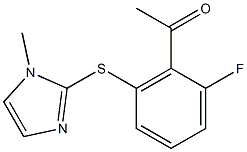 1-{2-fluoro-6-[(1-methyl-1H-imidazol-2-yl)sulfanyl]phenyl}ethan-1-one 结构式