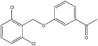 1-{3-[(2,6-dichlorophenyl)methoxy]phenyl}ethan-1-one 结构式