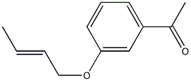 1-{3-[(2E)-but-2-enyloxy]phenyl}ethanone 结构式