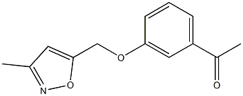 1-{3-[(3-methyl-1,2-oxazol-5-yl)methoxy]phenyl}ethan-1-one 结构式