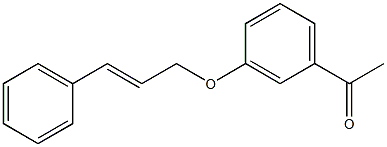 1-{3-[(3-phenylprop-2-en-1-yl)oxy]phenyl}ethan-1-one 结构式