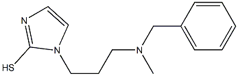 1-{3-[benzyl(methyl)amino]propyl}-1H-imidazole-2-thiol 结构式