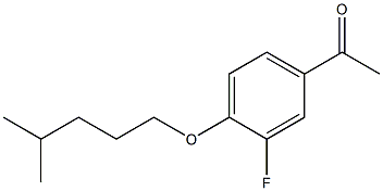 1-{3-fluoro-4-[(4-methylpentyl)oxy]phenyl}ethan-1-one 结构式