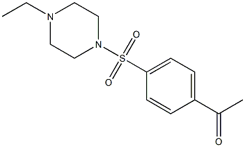 1-{4-[(4-ethylpiperazine-1-)sulfonyl]phenyl}ethan-1-one 结构式