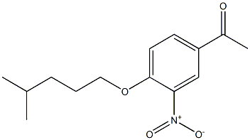 1-{4-[(4-methylpentyl)oxy]-3-nitrophenyl}ethan-1-one 结构式